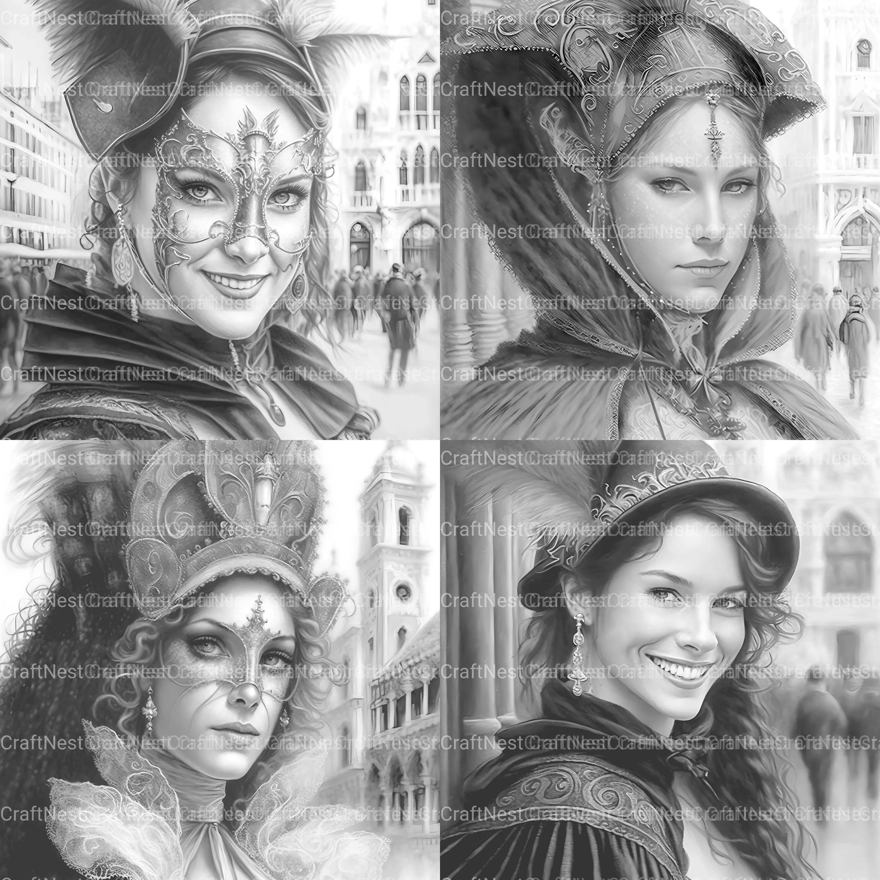 Victorian Woman Coloring Book - CraftNest - Digital Crafting and Art