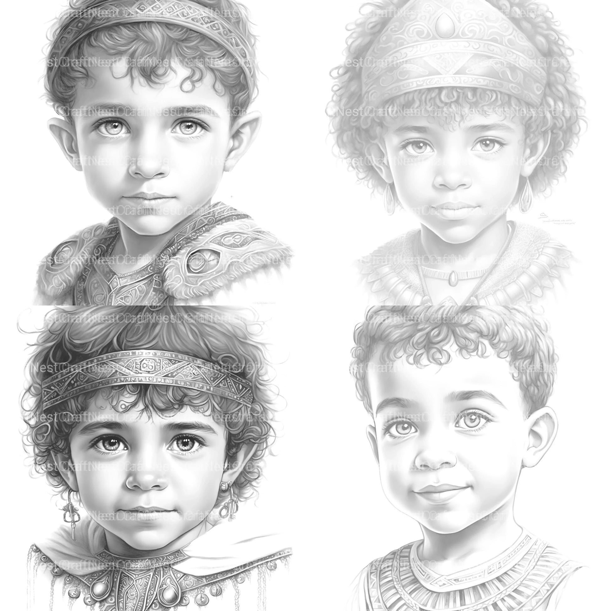 Cute Girl Coloring Book - CraftNest - Digital Crafting and Art