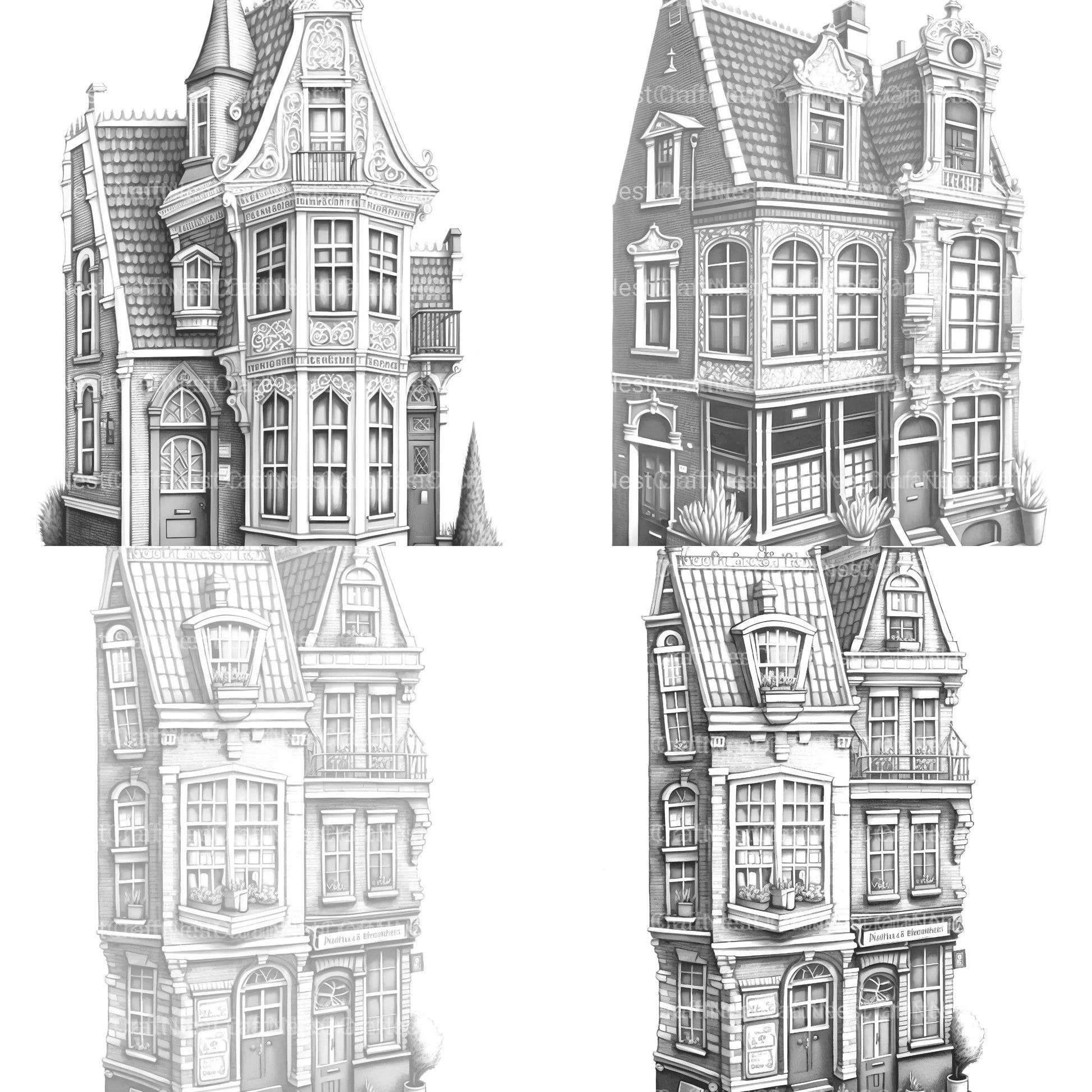 Brazilian Tiny House Coloring Book - CraftNest - Digital Crafting and Art