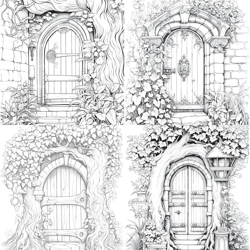 Blooming Door Coloring Book - CraftNest - Digital Crafting and Art