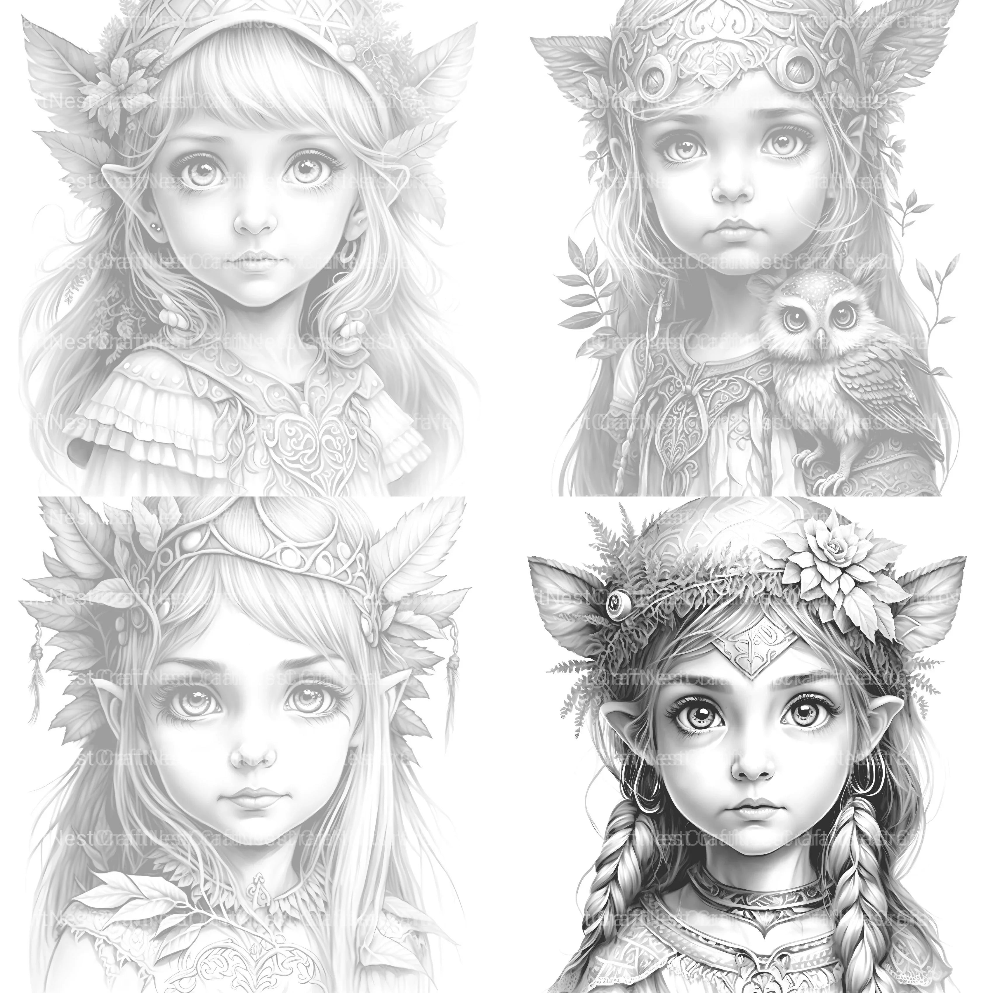 Fairy Girl Coloring Book - CraftNest - Digital Crafting and Art