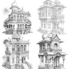 Indian Tiny House Coloring Book - CraftNest - Digital Crafting and Art