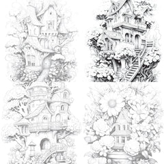 Blooming House Coloring Book - CraftNest - Digital Crafting and Art