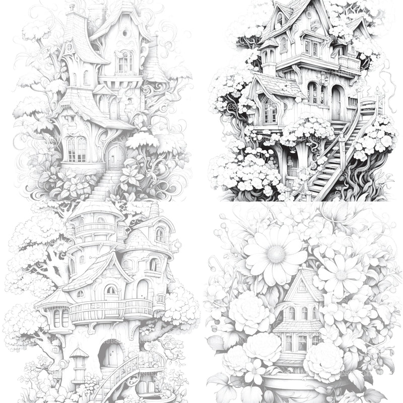 Blooming House Coloring Book - CraftNest - Digital Crafting and Art