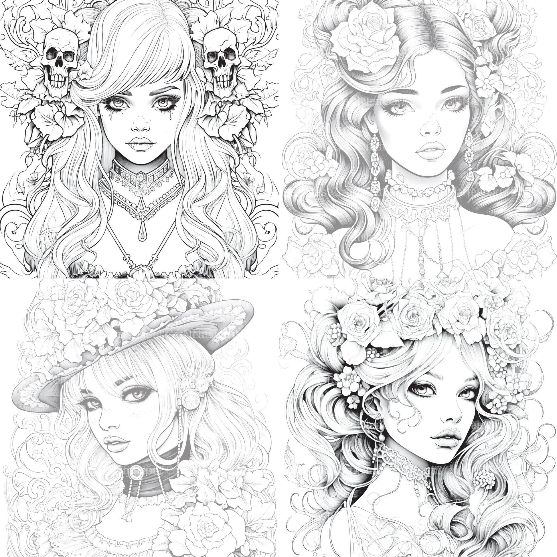 Little Princess Coloring Book - CraftNest - Digital Crafting and Art