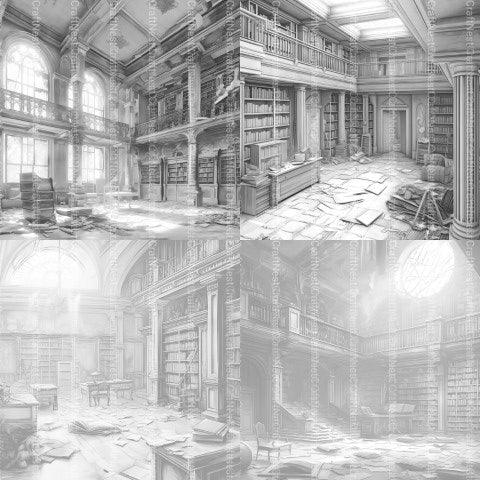 Lost Library Coloring Book - CraftNest - Digital Crafting and Art