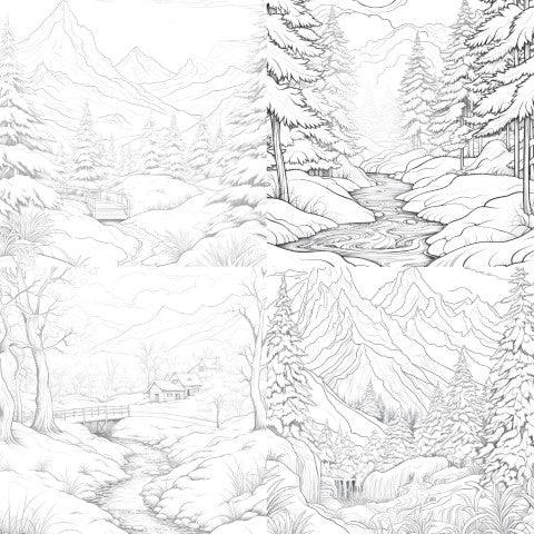 Winterland Coloring Book - CraftNest - Digital Crafting and Art