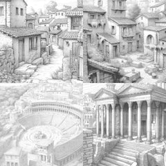 Ancient Rome Coloring Book - CraftNest - Digital Crafting and Art