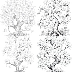 Blooming Tree Coloring Book - CraftNest - Digital Crafting and Art
