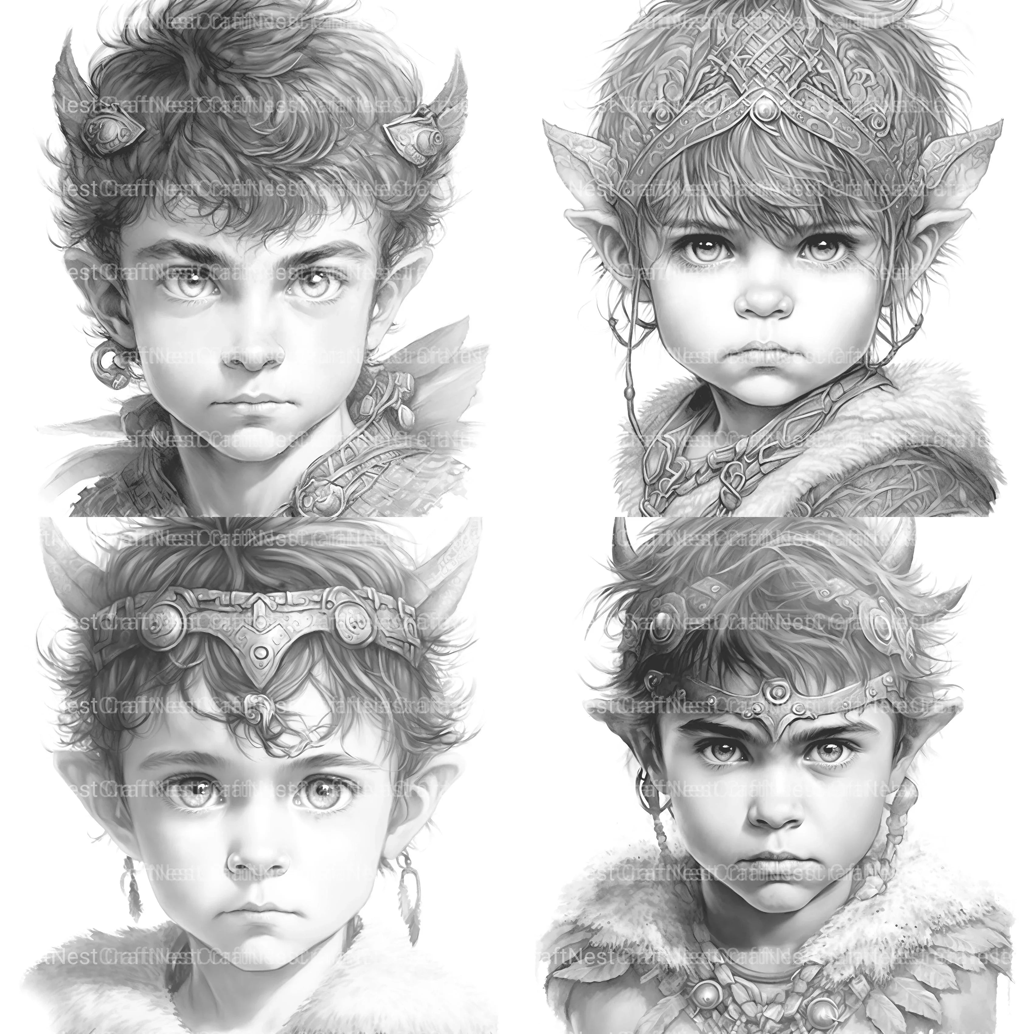 Babarian Girl Coloring Book - CraftNest - Digital Crafting and Art