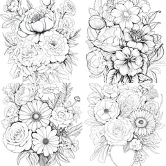 Flower Coloring Book 2 - CraftNest - Digital Crafting and Art