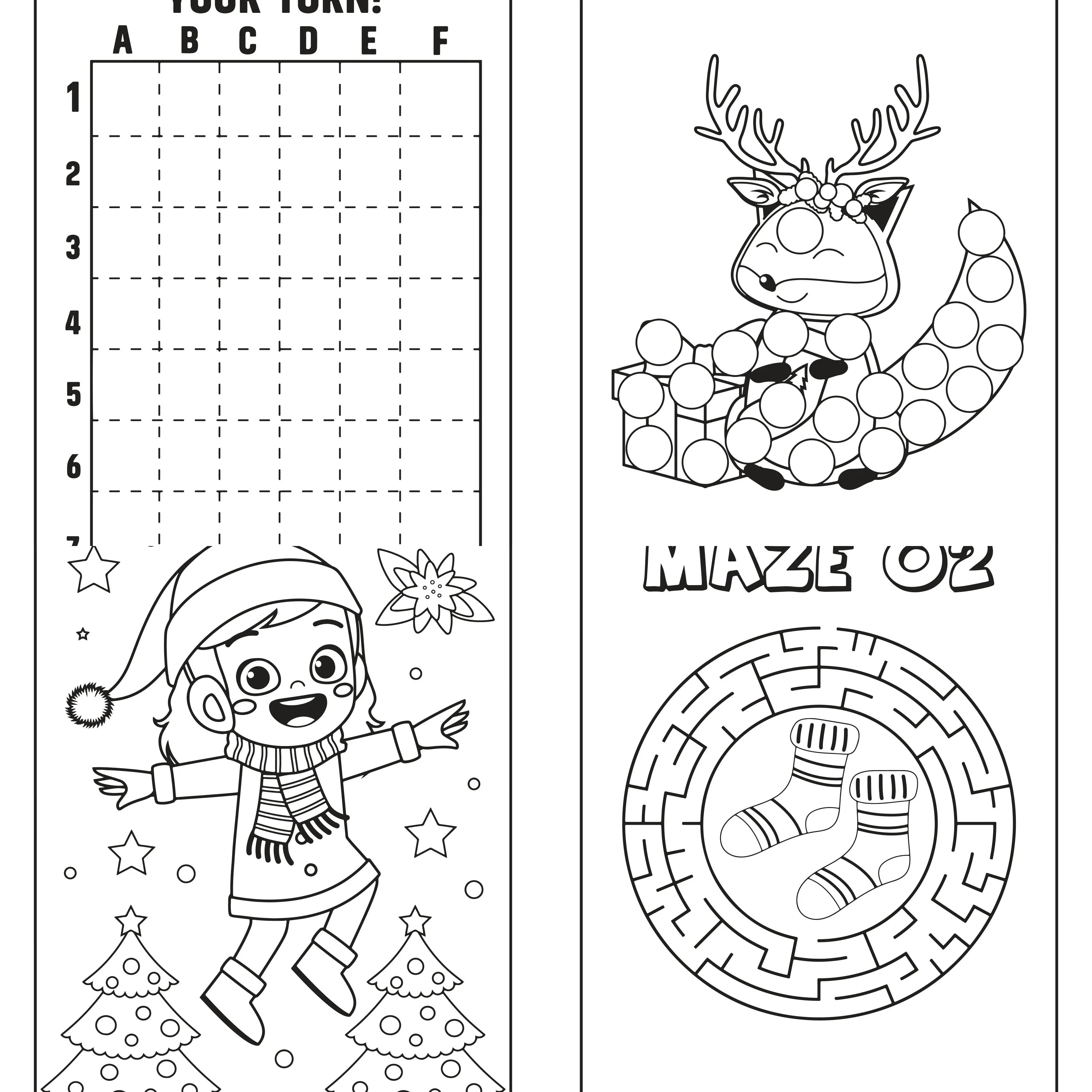 Kids Christmas Activity Coloring Book