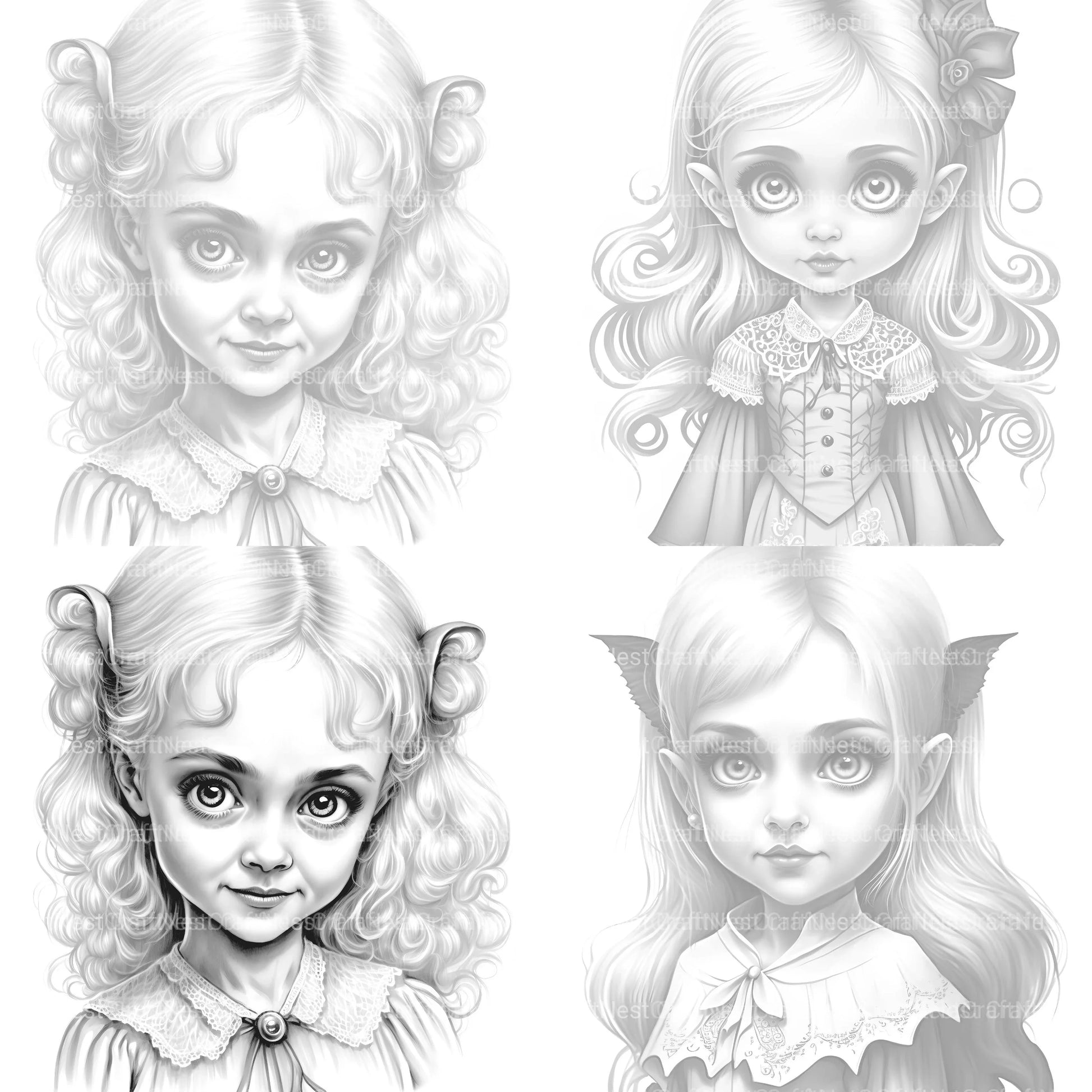 Little Witch Coloring Book - CraftNest - Digital Crafting and Art