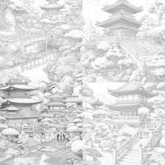 Japanese Garden Coloring Book - CraftNest - Digital Crafting and Art