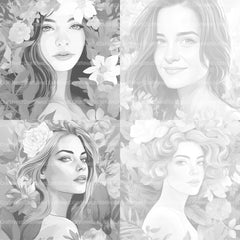 Beautiful Woman Coloring Book - CraftNest - Digital Crafting and Art