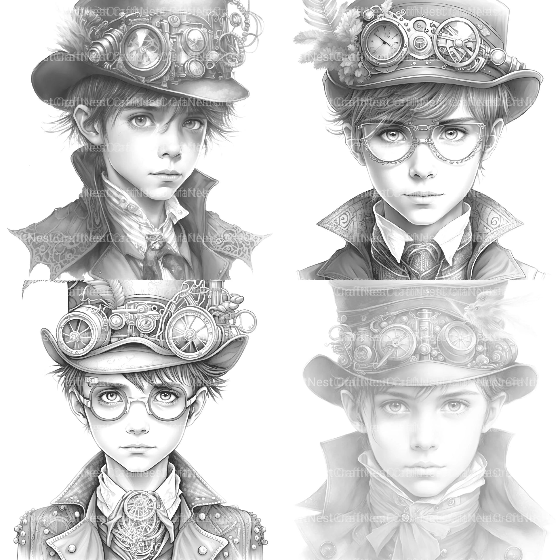 Young Woman Coloring Book - CraftNest - Digital Crafting and Art