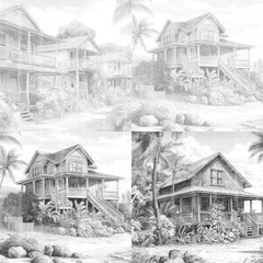 Hawaii Coloring Book - CraftNest - Digital Crafting and Art