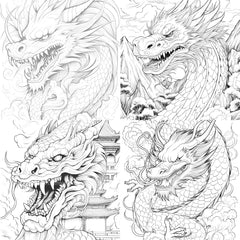 Dragon Coloring Book - CraftNest - Digital Crafting and Art