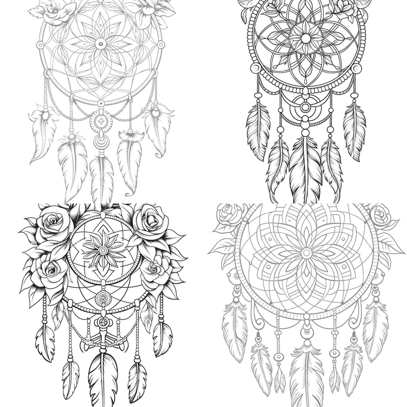 Dreamcatcher Coloring Book - CraftNest - Digital Crafting and Art