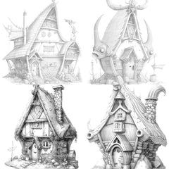 Viking Tiny House Coloring Book - CraftNest - Digital Crafting and Art