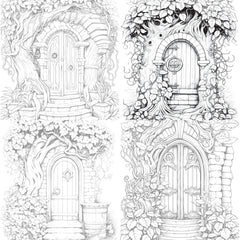 Blooming Door Coloring Book - CraftNest - Digital Crafting and Art