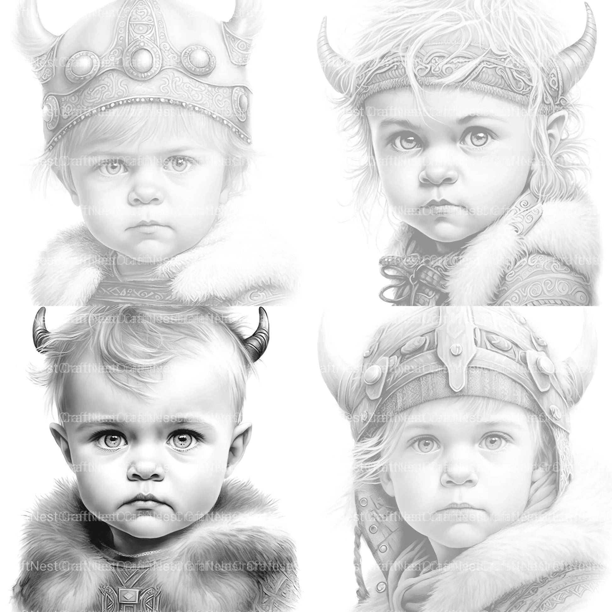 Winter Girl Coloring Book 2 - CraftNest - Digital Crafting and Art