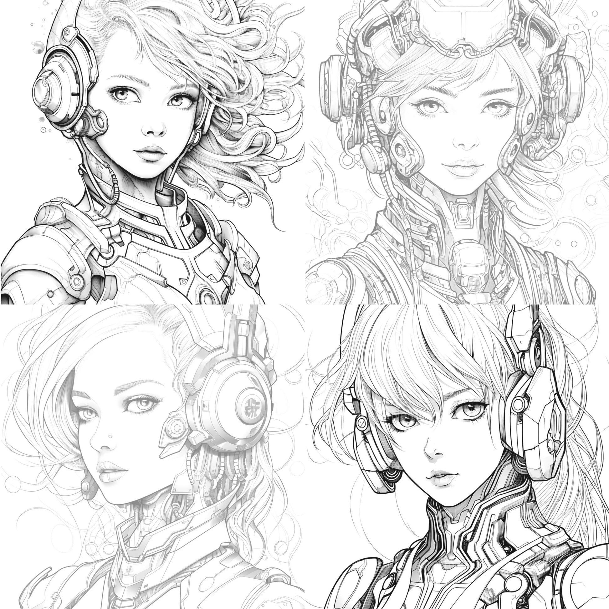 Druid Girl Coloring Book - CraftNest - Digital Crafting and Art