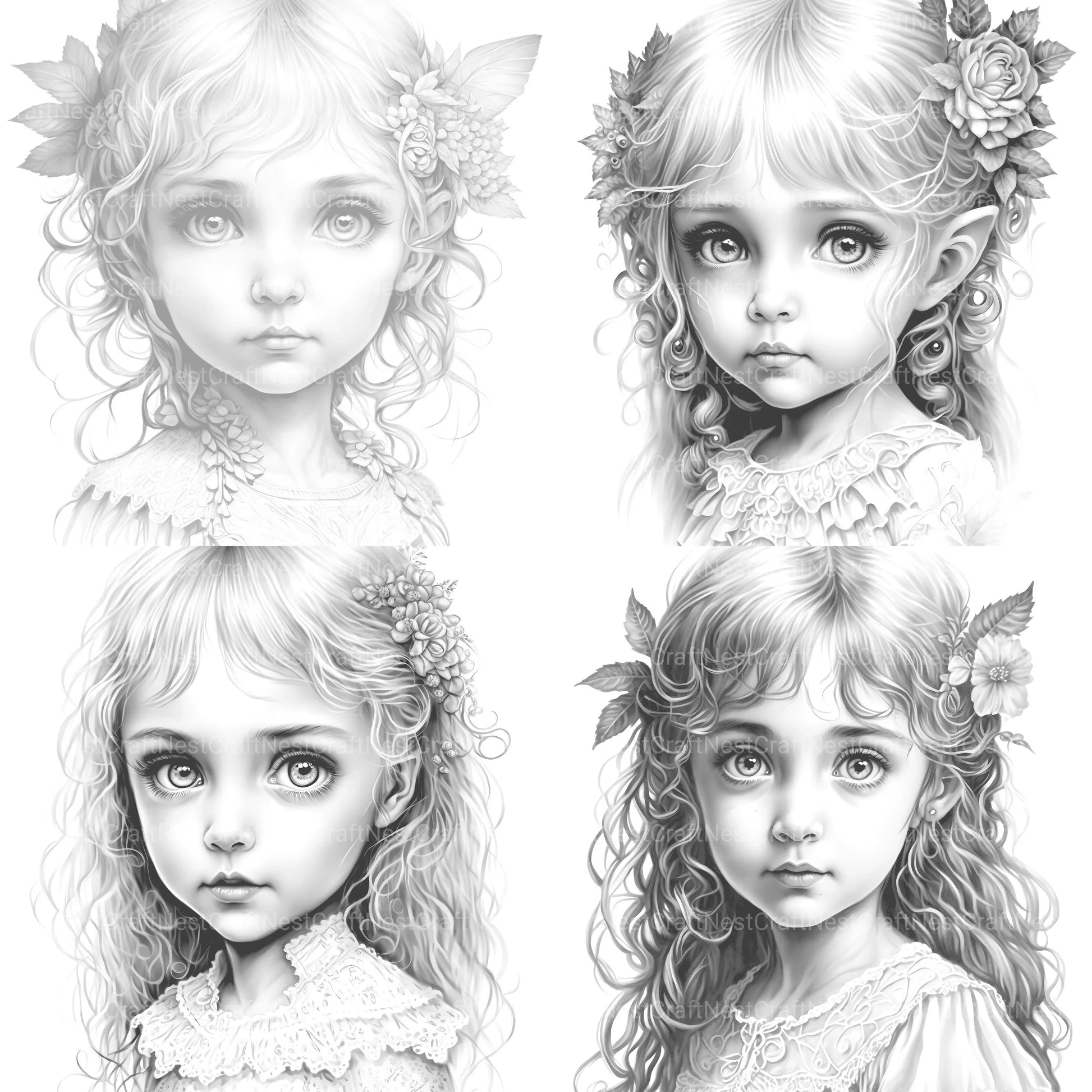 Gnome Girl Coloring Book - CraftNest - Digital Crafting and Art