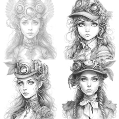 Sunflower Girl Coloring Book - CraftNest - Digital Crafting and Art