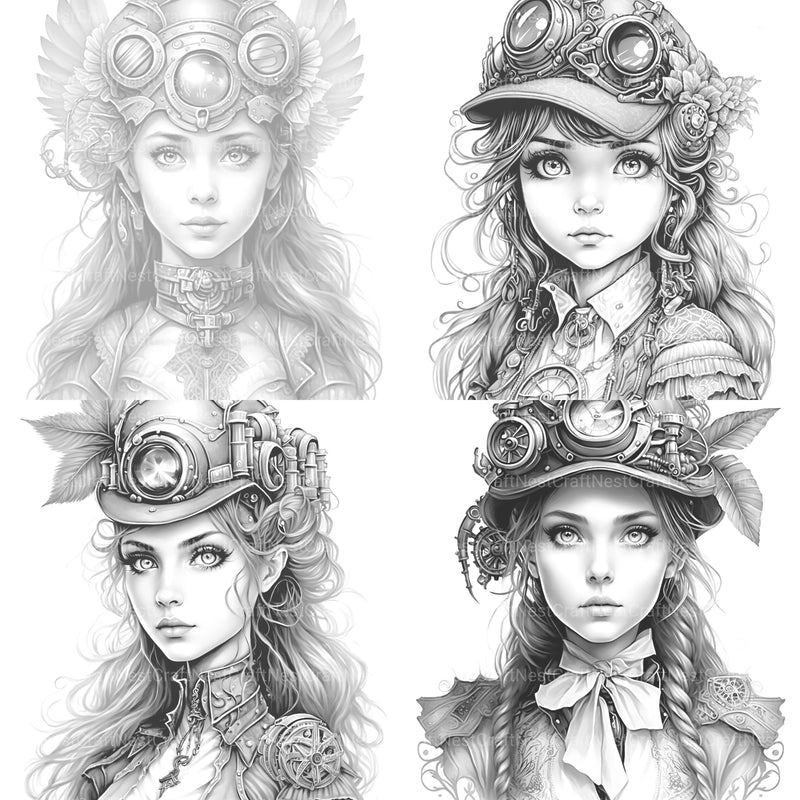 Sunflower Girl Coloring Book - CraftNest - Digital Crafting and Art