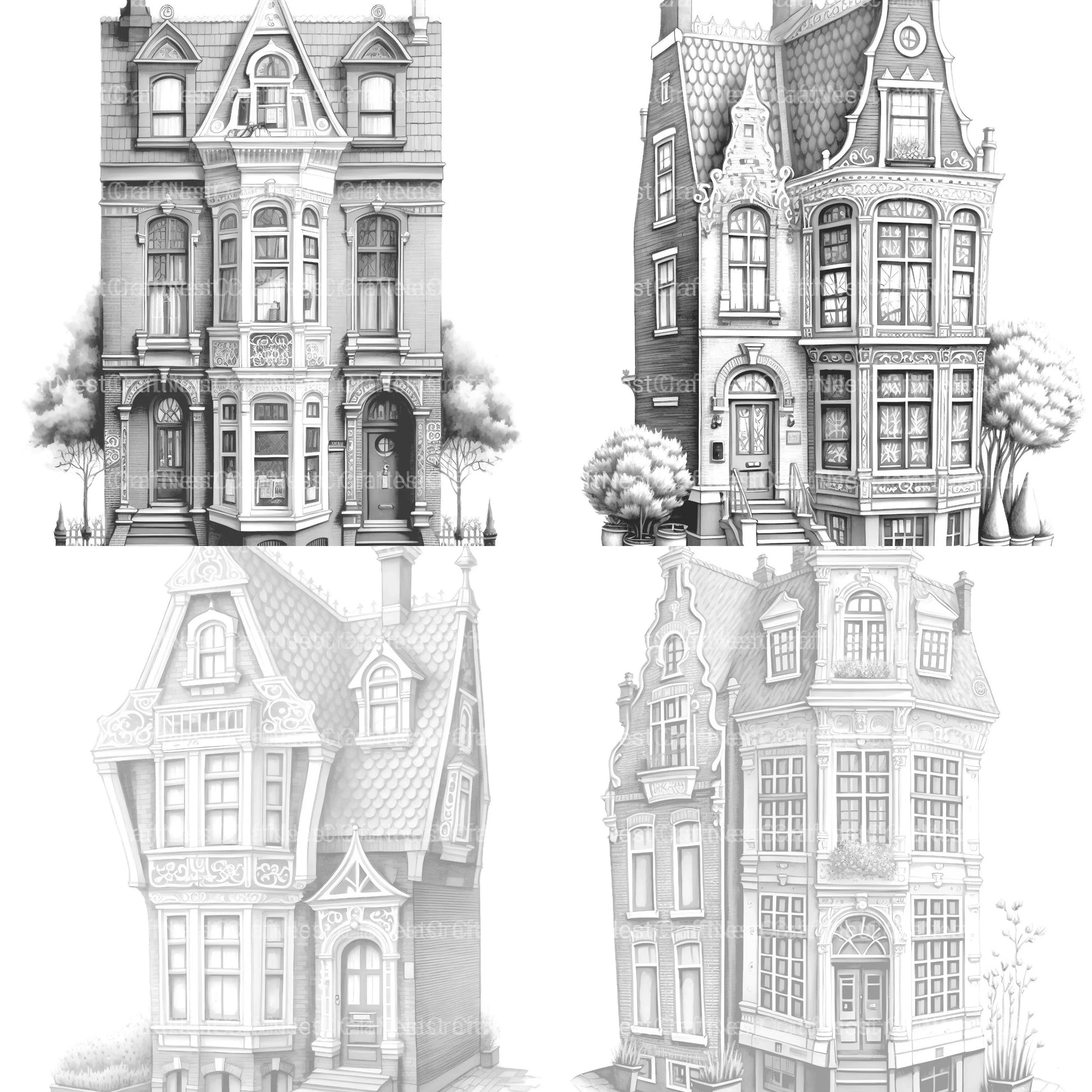 Brazilian Tiny House Coloring Book - CraftNest - Digital Crafting and Art