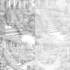 Garden Terrace Coloring Book - CraftNest - Digital Crafting and Art