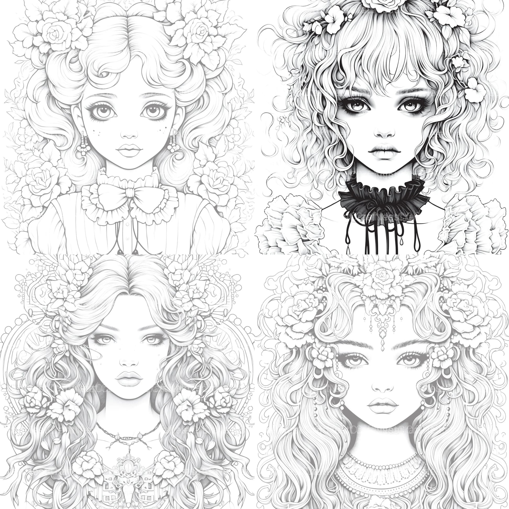 Little Princess Coloring Book - CraftNest - Digital Crafting and Art