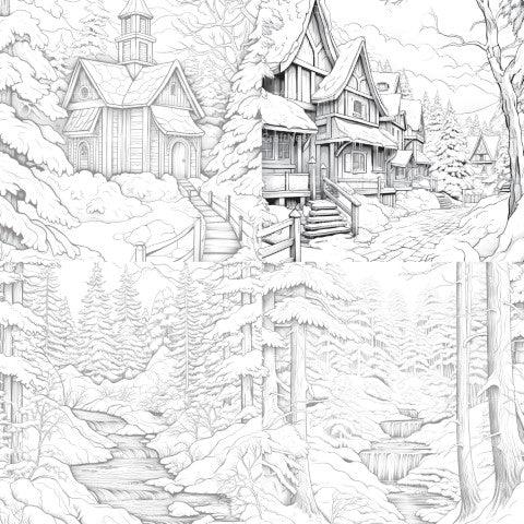 Winterland Coloring Book - CraftNest - Digital Crafting and Art