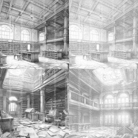 Lost Library Coloring Book - CraftNest - Digital Crafting and Art