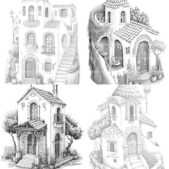 Greek Tiny House Coloring Book - CraftNest - Digital Crafting and Art
