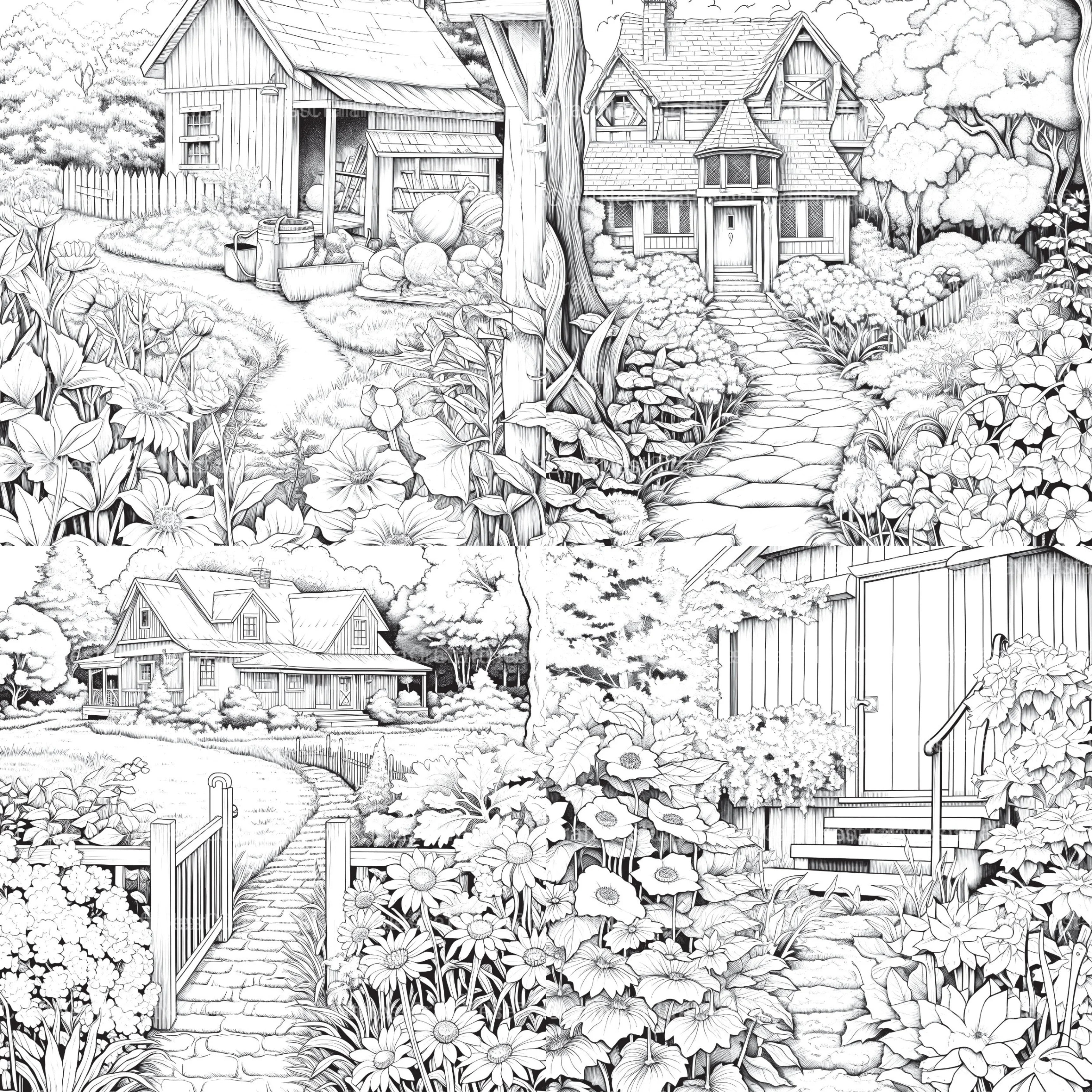 Farmers Garden Coloring Book 2 - CraftNest - Digital Crafting and Art