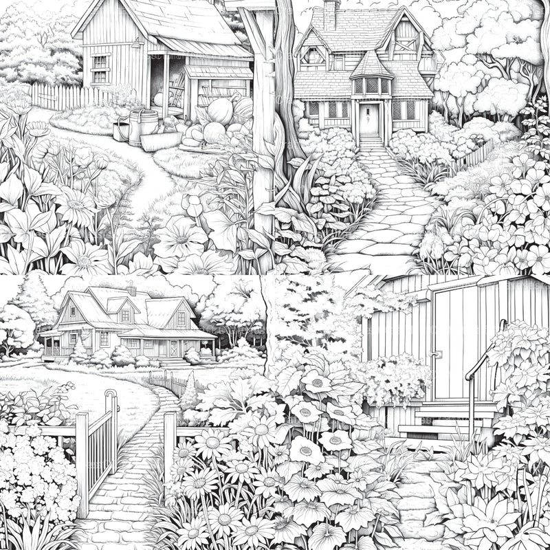 Farmers Garden Coloring Book 2 - CraftNest - Digital Crafting and Art