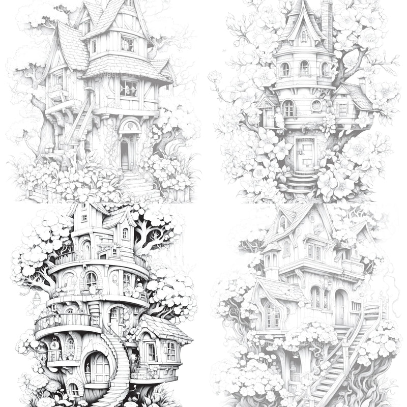 Blooming House Coloring Book - CraftNest - Digital Crafting and Art