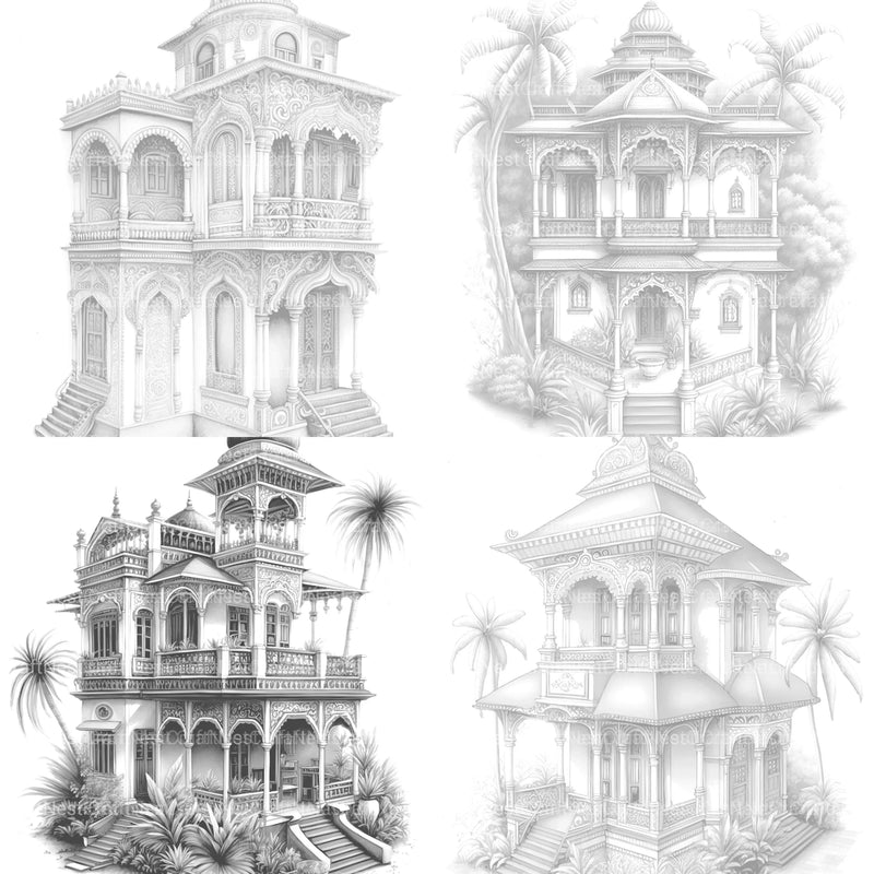 Indian Tiny House Coloring Book - CraftNest - Digital Crafting and Art