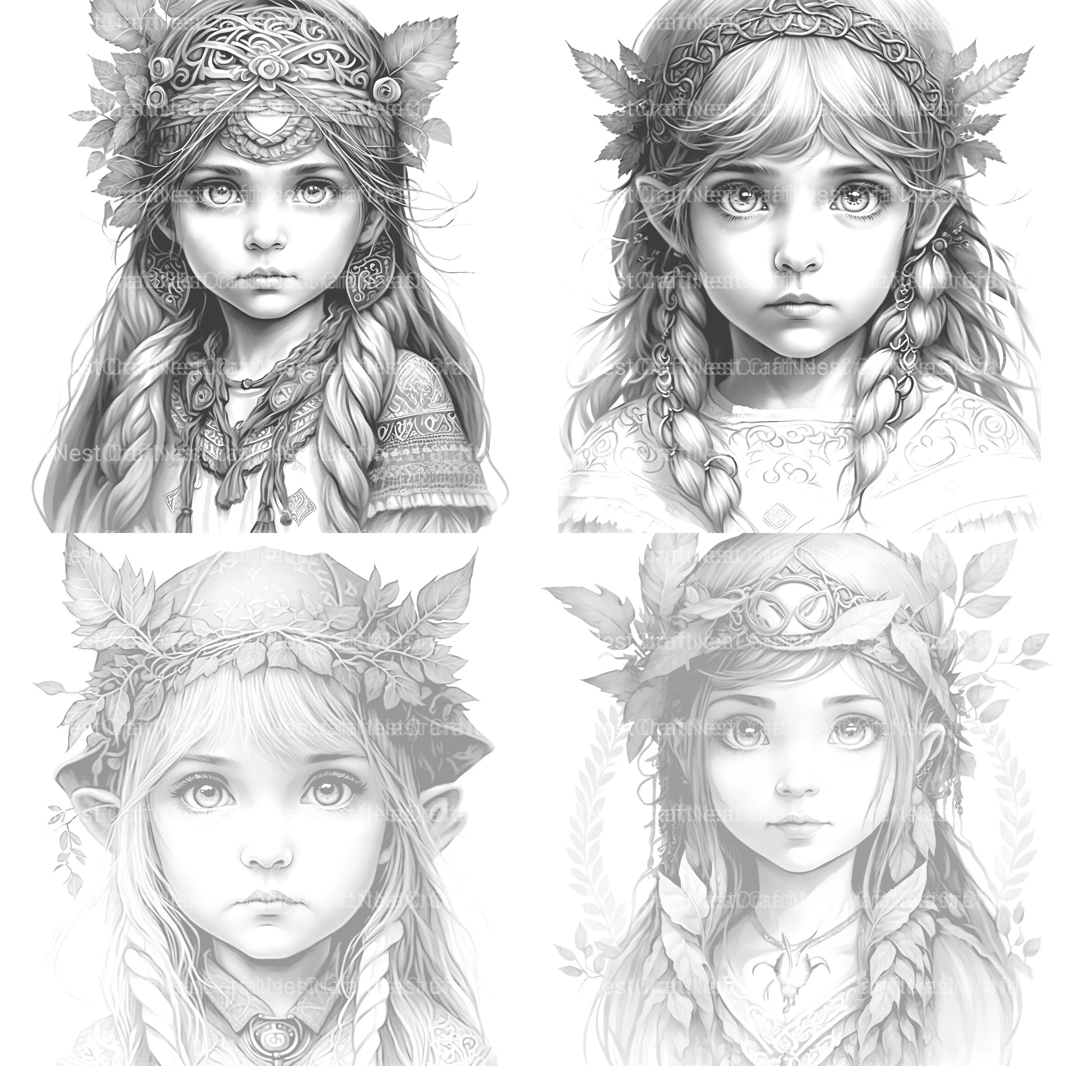 Fairy Girl Coloring Book - CraftNest - Digital Crafting and Art