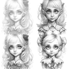 Little Witch Coloring Book - CraftNest - Digital Crafting and Art