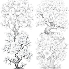 Blooming Tree Coloring Book - CraftNest - Digital Crafting and Art