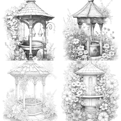 Wishing Well Coloring Book - CraftNest - Digital Crafting and Art