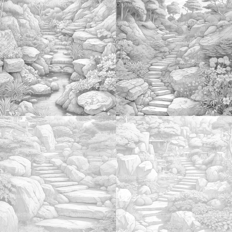 Rock Garden Coloring Book - CraftNest - Digital Crafting and Art