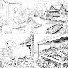 Country Life Coloring Book - CraftNest - Digital Crafting and Art