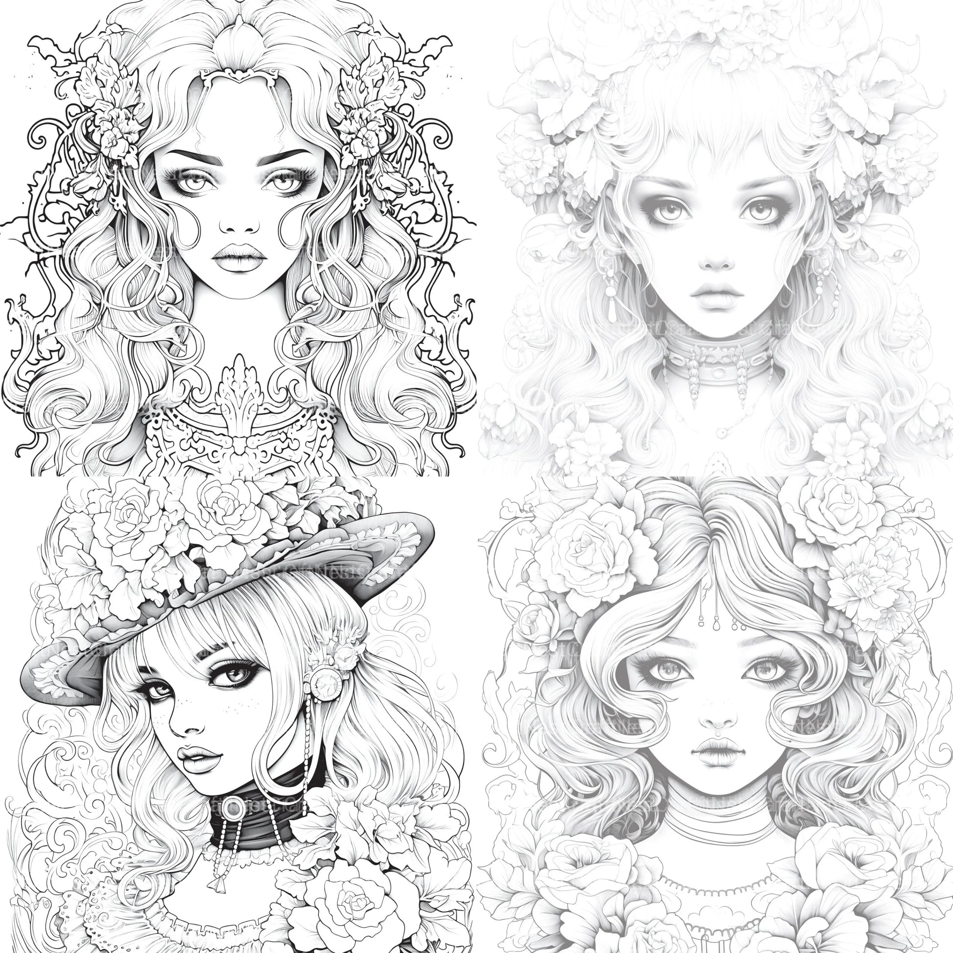 Little Princess Coloring Book - CraftNest - Digital Crafting and Art