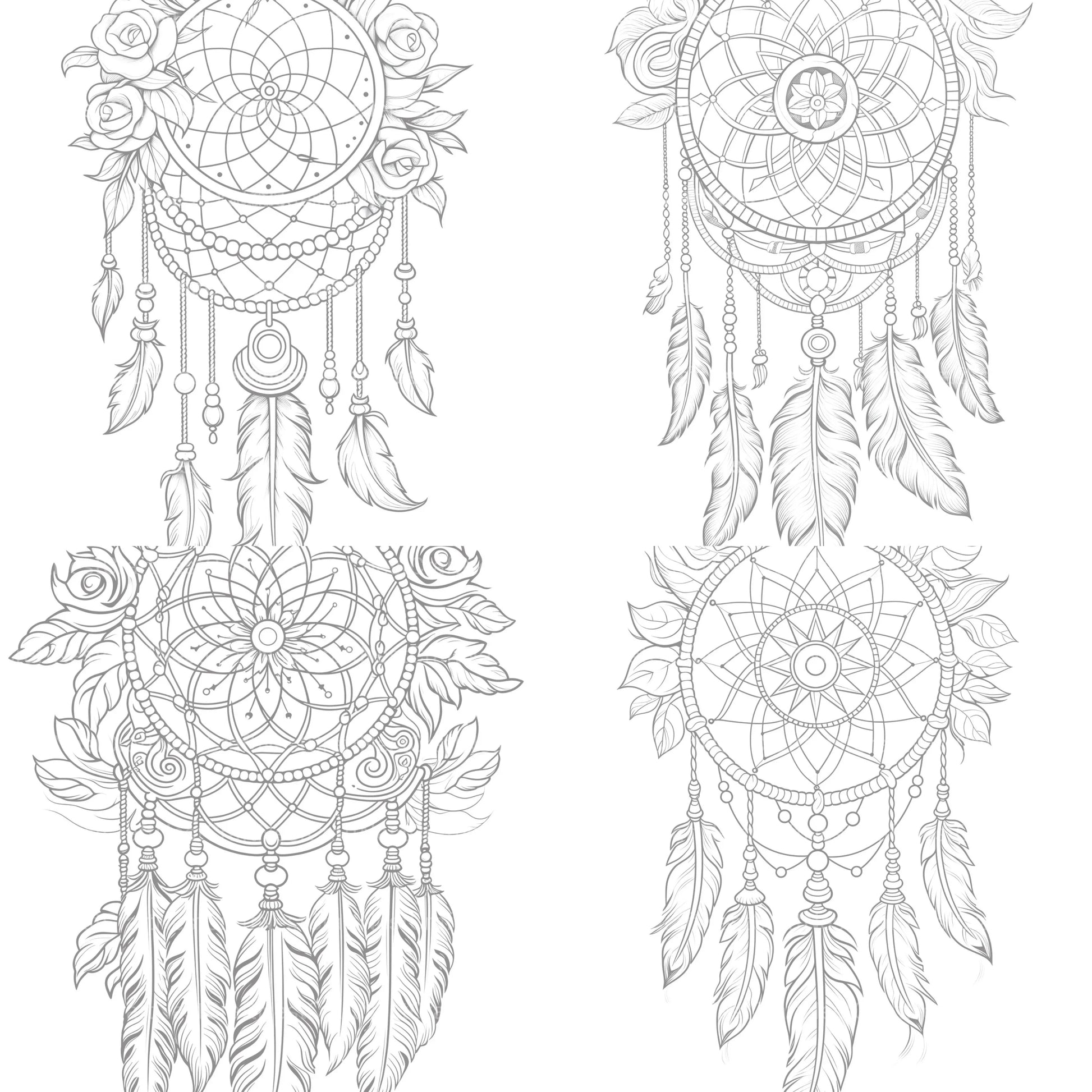 Dreamcatcher Coloring Book - CraftNest - Digital Crafting and Art