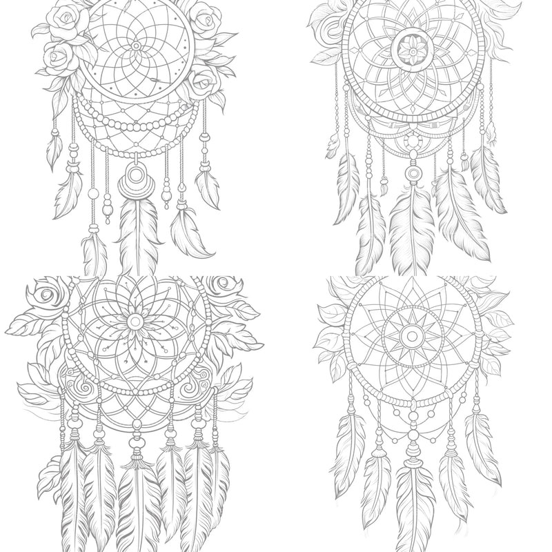 Dreamcatcher Coloring Book - CraftNest - Digital Crafting and Art