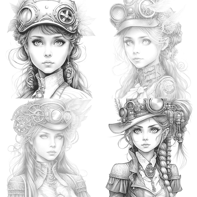 Sunflower Girl Coloring Book - CraftNest - Digital Crafting and Art